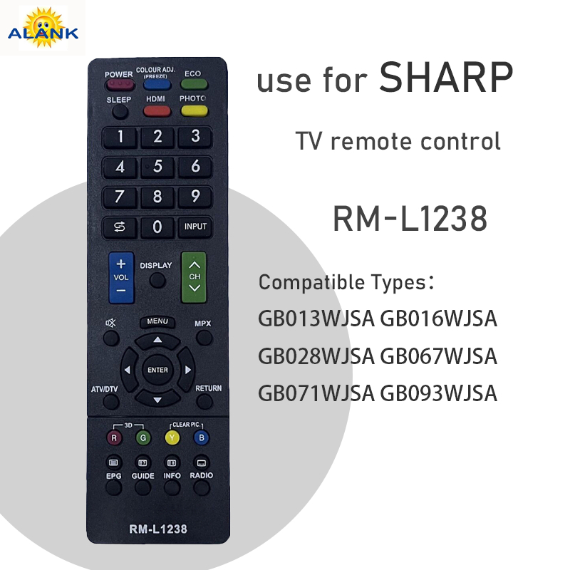 [ALANK] รีโมทสากล รีโมททีวี SHARP LCD TV Remote รีโมท RM-L1238 GB013WJSA GB016WJSA