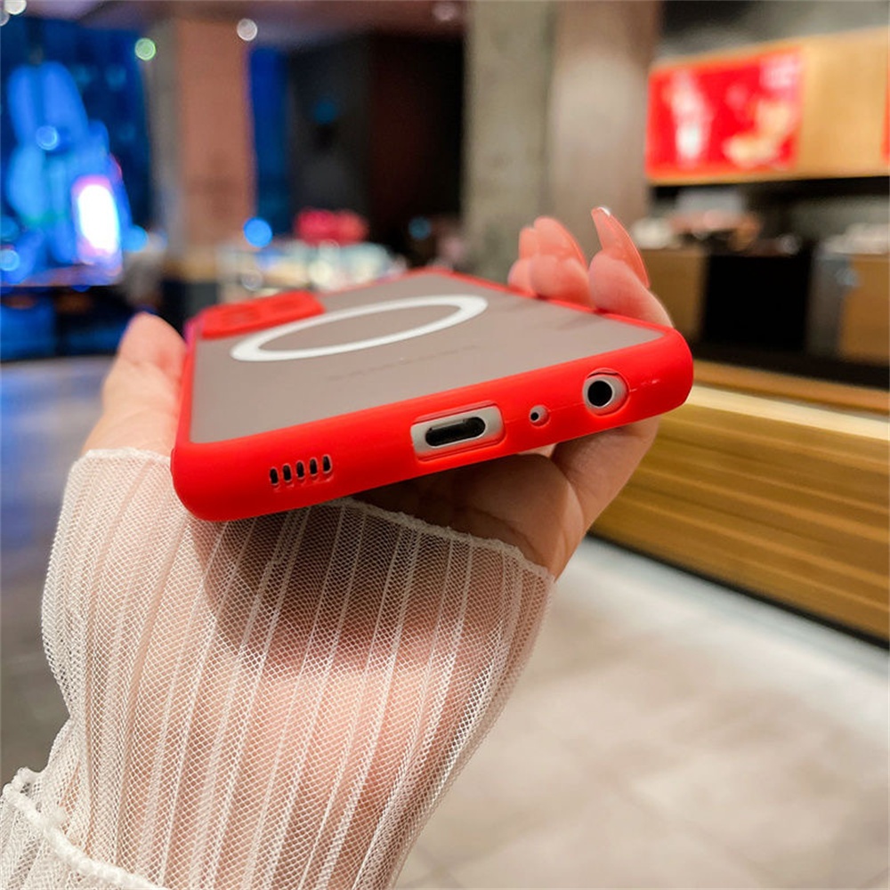 SAMSUNG สําหรับSamsung A52 A52s A71 A51 A33 A23 A53 A32 ชาร์จแม่เหล็กMatteผิวกันกระแทกฝาครอบ - รูปที่ 4