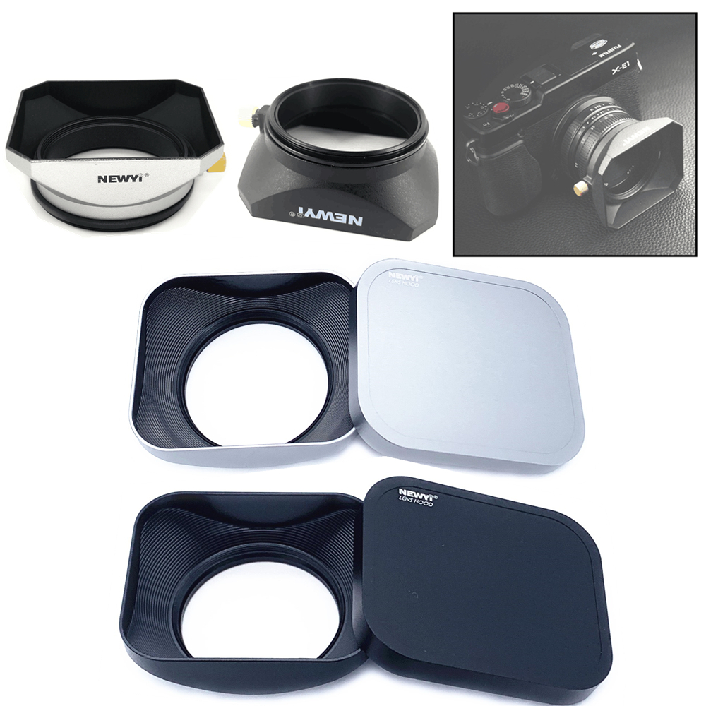 Square Len Hood สําหรับ Sony Fujifilm Olympus กล ้ อง 37 39 40.5 43 46 49 52 55 58