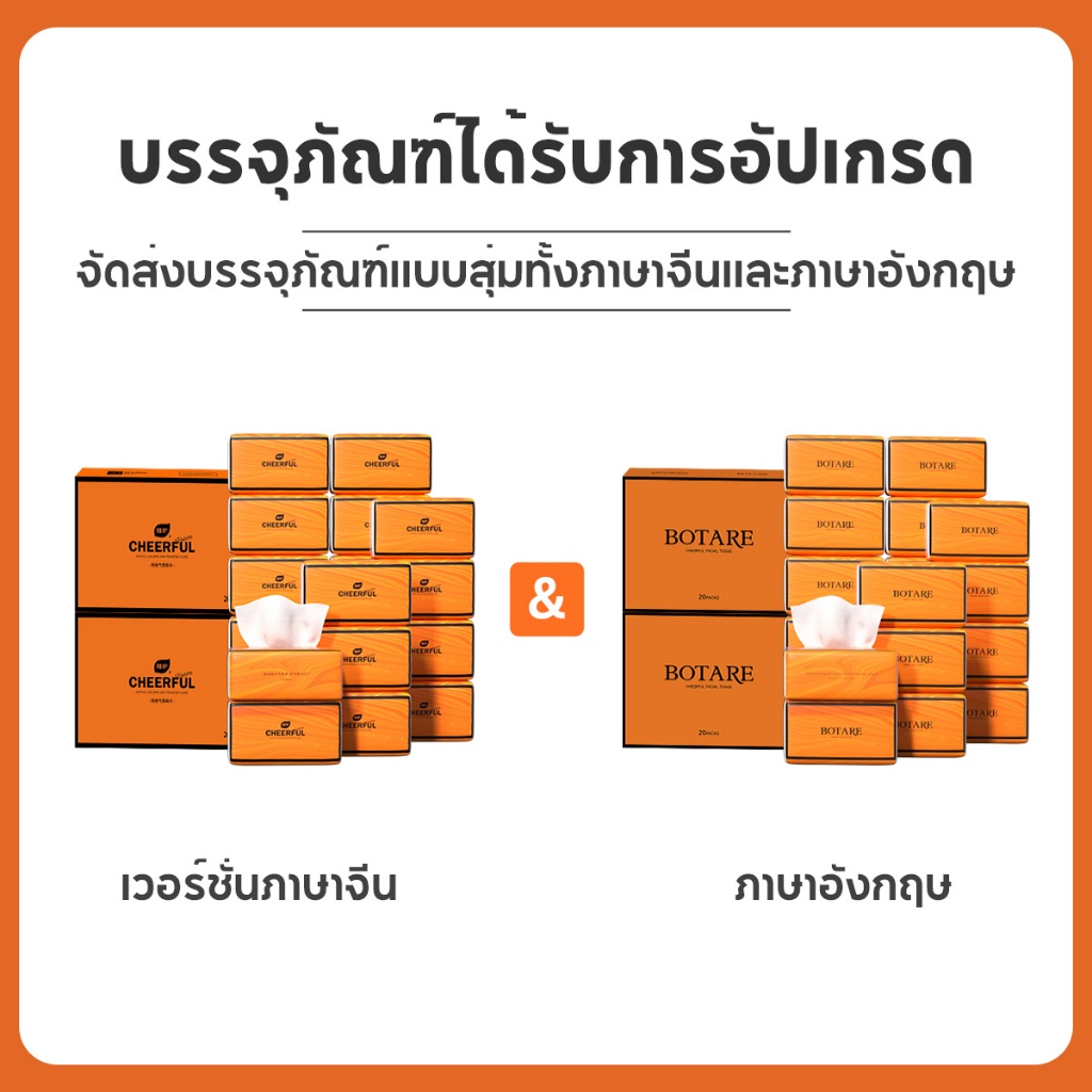 [ 60ห่อ ] Botare Air Cushion GB/T 20808 Soft Tissue ดีลักซ์ คอมฟอร์ท กระดาษทิชชู่ หนา 4 ชั้น 360 แผ่น - รูปที่ 3