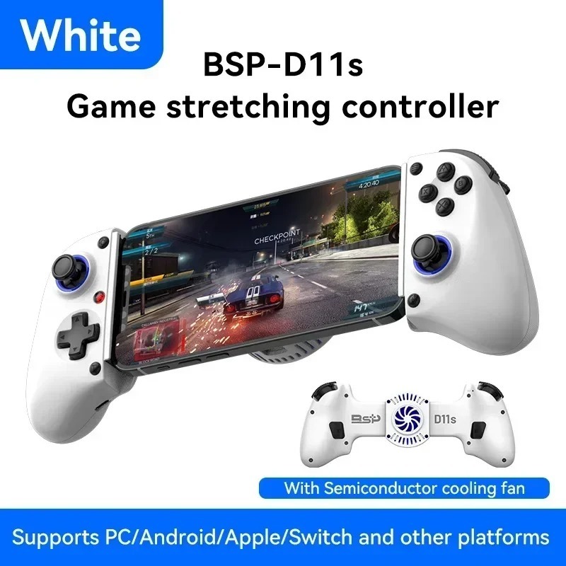 ใหม่ D11S ยืด Cooling Game Controller BT 5.2 Telescopic Game Controller สําหรับ Android/SWITCH/IOS