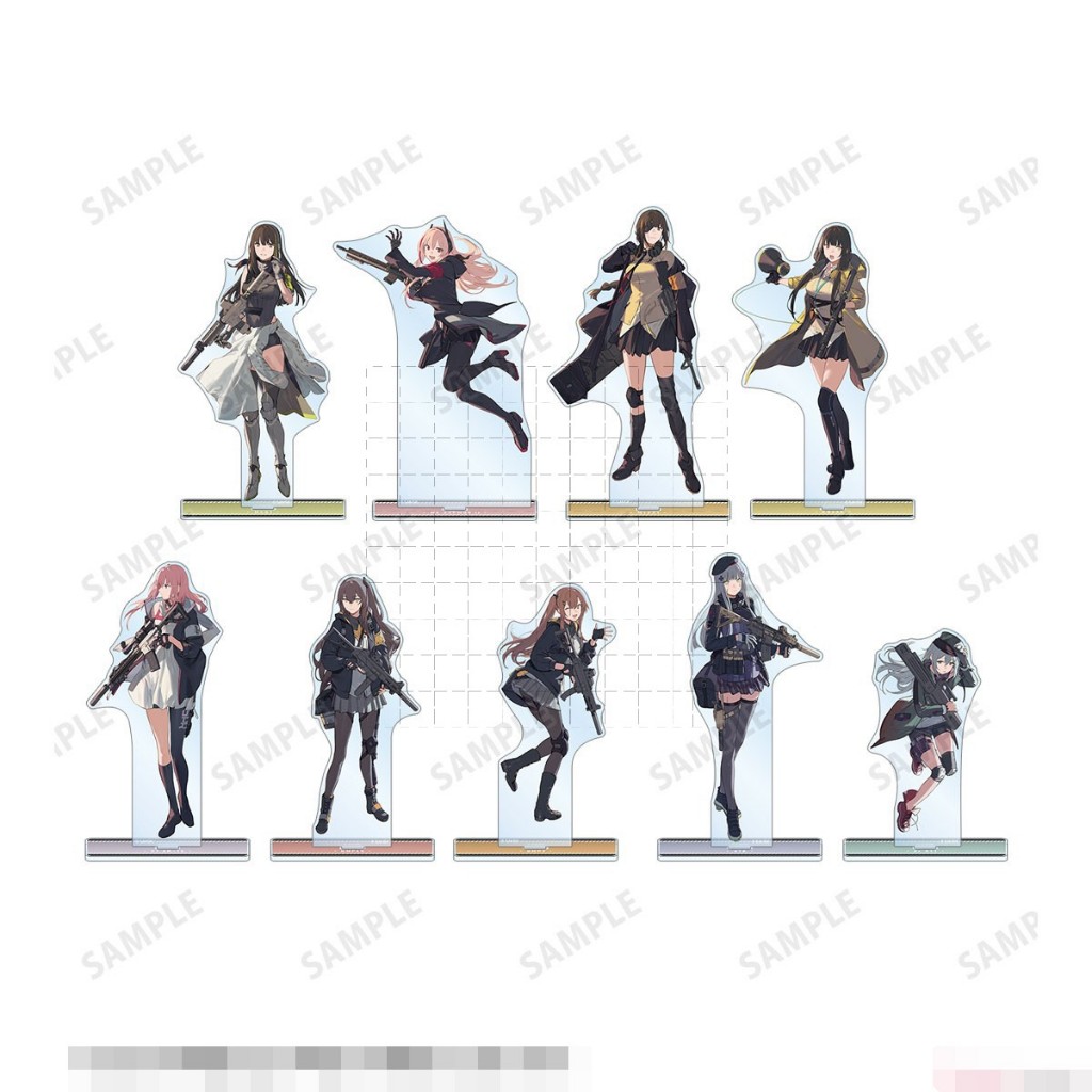 Girls Frontline Acrylic Stand - M4A1, M16A1, ST AR-15, UMP45 T-Doll Anime Figure Collection Merch