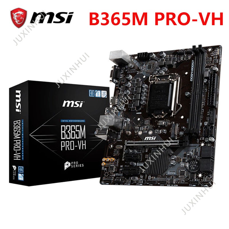 เมนบอร์ด MSI B365M PRO-VH โดยใช้ชิปเซ็ต Intel B365 9th/8th generation Core Micro ATX 32GB