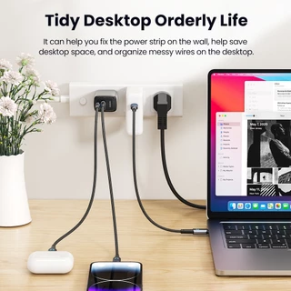 Toocki สติ๊กเกอร์ติดผนัง Punch-ฟรีถือปลั๊กไฟ Fixer Slider Self-Adhesive Socket Fixer Seamless Power Strip Holder