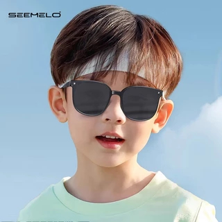 SEEMELO แว่นตากันแดดเด็กแว่นตากันแดดพับได้เด็กชายและเด็กหญิงแว่นตา ยูวี400 ป้องกันแฟชั่นกันแดดผู้ปกครองพร้อมตากรณี