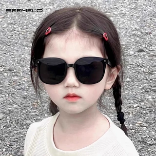 SEEMELO แว่นตากันแดดเด็กแว่นตากันแดดพับได้เด็กชายและเด็กหญิงแว่นตา ยูวี400 ป้องกันแฟชั่นกันแดดผู้ปกครองพร้อมตากรณี