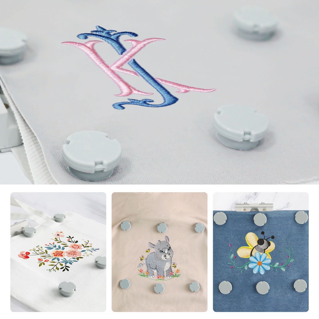 Magnetic เย็บปักถักร้อยกรอบห่วงแม่เหล็กสําหรับจักรเย็บผ้า Brother NQ1700E NQ1600E VM5200 VE2300 ฯลฯ 