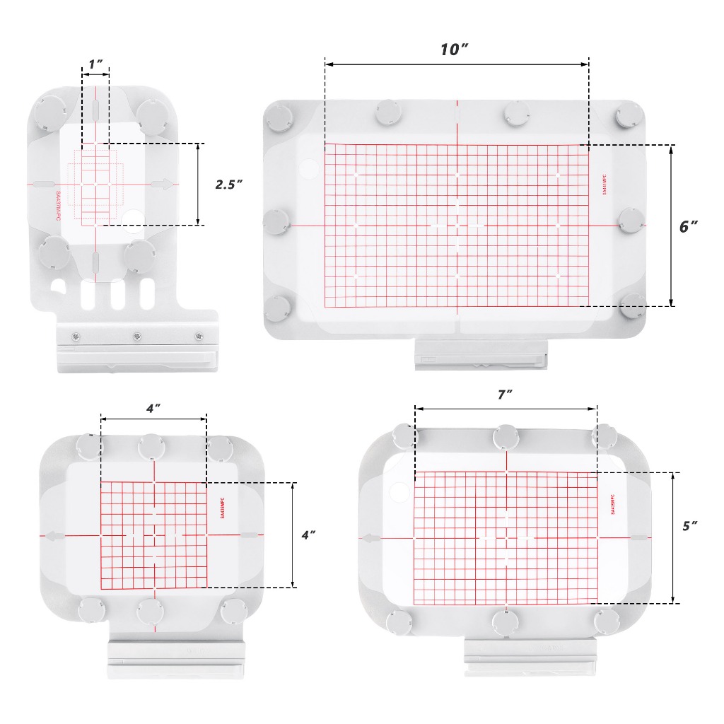Brother เย็บปักถักร้อยกรอบห่วงแม่เหล็กสําหรับ Brother NQ1700E NQ1600E VM5200 VE2300 ฯลฯ จักรเย็บผ้า 