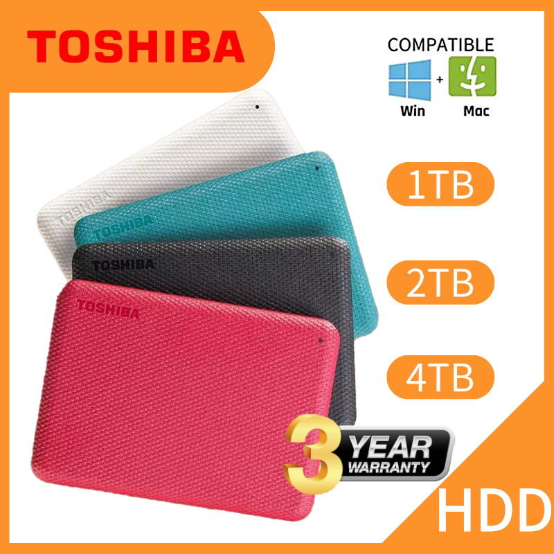Toshiba External USB 3.2  Model Canvio Advance Hard disk 1TB 2TB 4TB2.5''HDD Portable hard drives