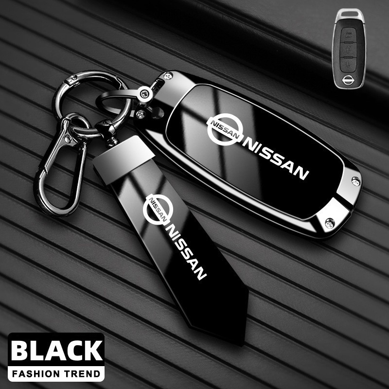 [มีจําหน่าย] ฝาครอบกุญแจรถโลหะผสมสังกะสีสําหรับ Nissan Serena C28 Car-Styling Holder Shell พวงกุญแจป