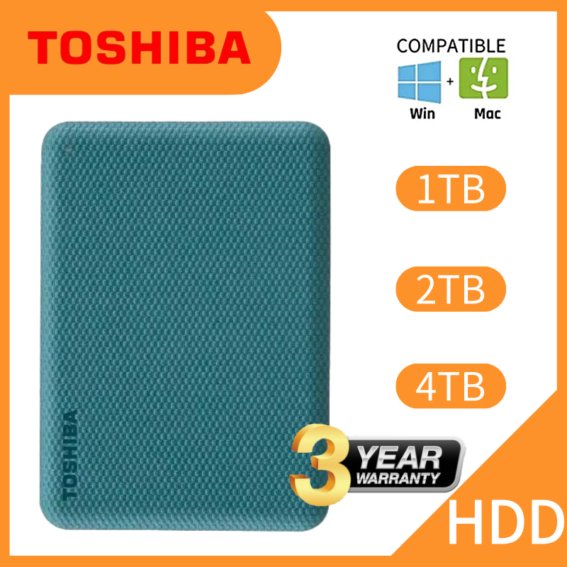 1TB 2TB 4TB HDD Toshiba Canvio Advance External USB 3.2 External Hard disk  Portable hard drives