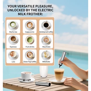Cliton เครื่องตีนมไฟฟ้า์ KJBQ-S67 2 ระดับความเร็ว Electric Milk Frother เครื่องตีฟองนม แกนตีฟองนม แบบมือถือ
