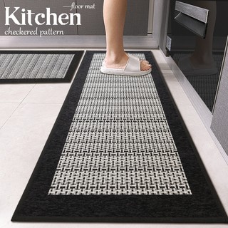 kitchen Floor Mat Non-Slip Linen Carpet Water Absorption and Oil Absorption