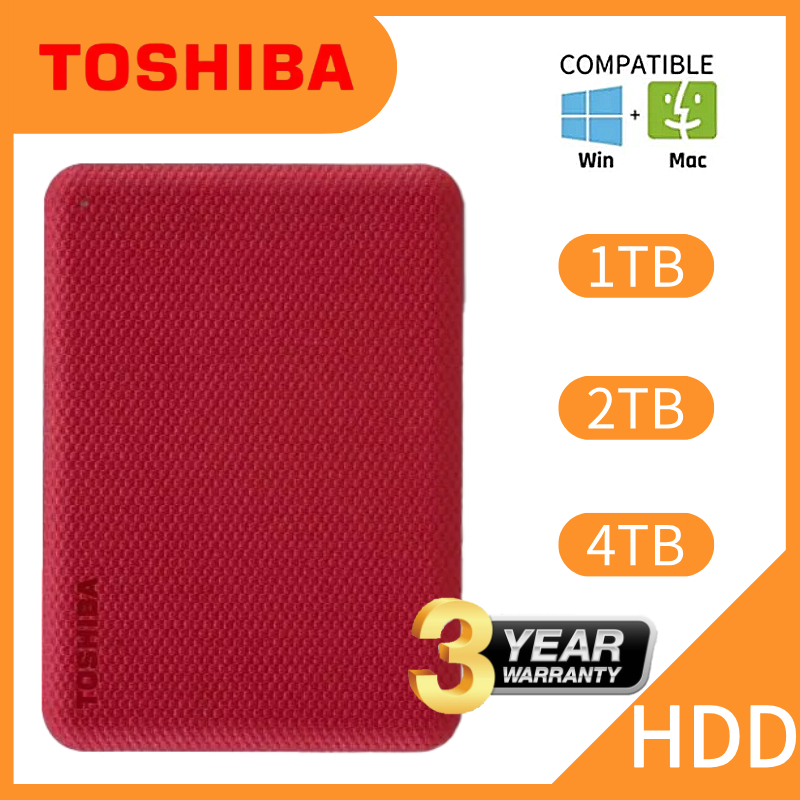 Toshiba Canvio Advance External  USB 3.2 Super Speed HDD Hard disk 1TB 2TB 4TB Portable hard drives