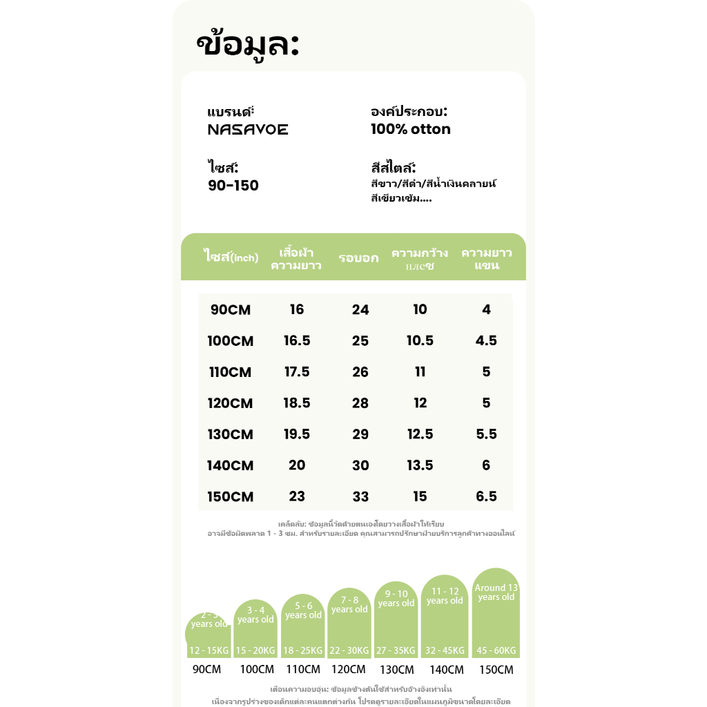 พร้อมส่งภายใน 24 ชม. NASAVOEBABY Boys แขนสั้น One Piece พิมพ์การ์ตูนเสื้อยืดผ้าฝ้ายแท้ 100%แขนสั้น 2026 ฤดูร้อน - รูปที่ 6