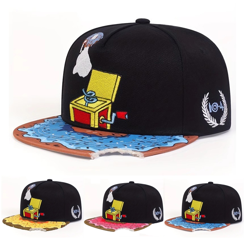ใหม่หมวกเบสบอลสําหรับผู้ชาย Phonograph เย็บปักถักร้อย snapback หมวก Hip Hop หมวกวินเทจสําหรับผู้หญิง
