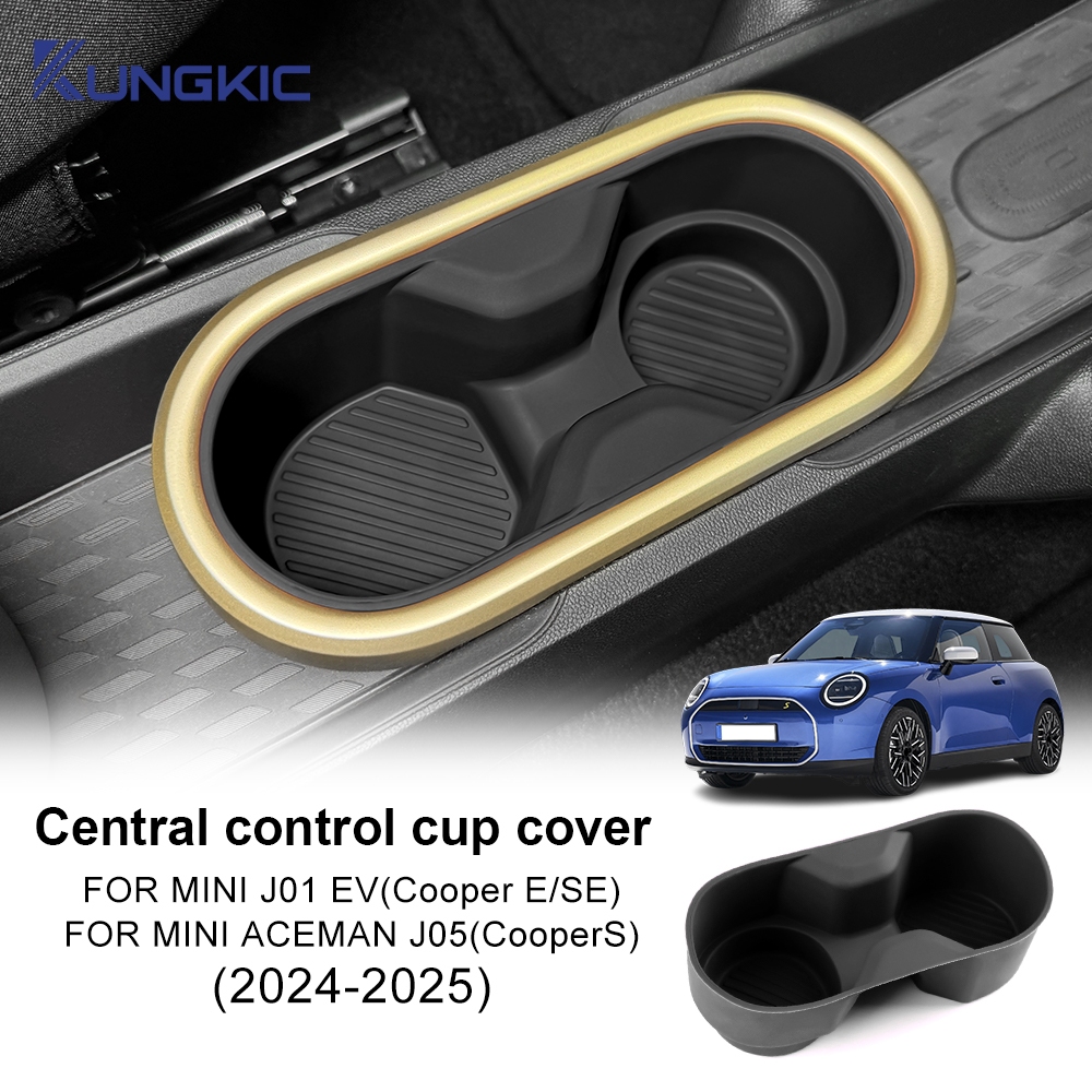 สําหรับ MINI Cooper E SE J01 EV ACEMAN J05 ที่รองแก้วกันน้ําซิลิโคน Central Control ถ้วย Groove ถ้วยน้ํา Pad อุปกรณ์ตกแต่งภายใน