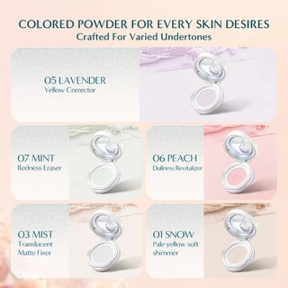 Florasis Flawless Jade Breathable Color Correcting Loose Powder แป้งฝุ่นคุมความมันยาวนาน ปกป้องผิว ปรับสีผิวให้สว่างสดใส