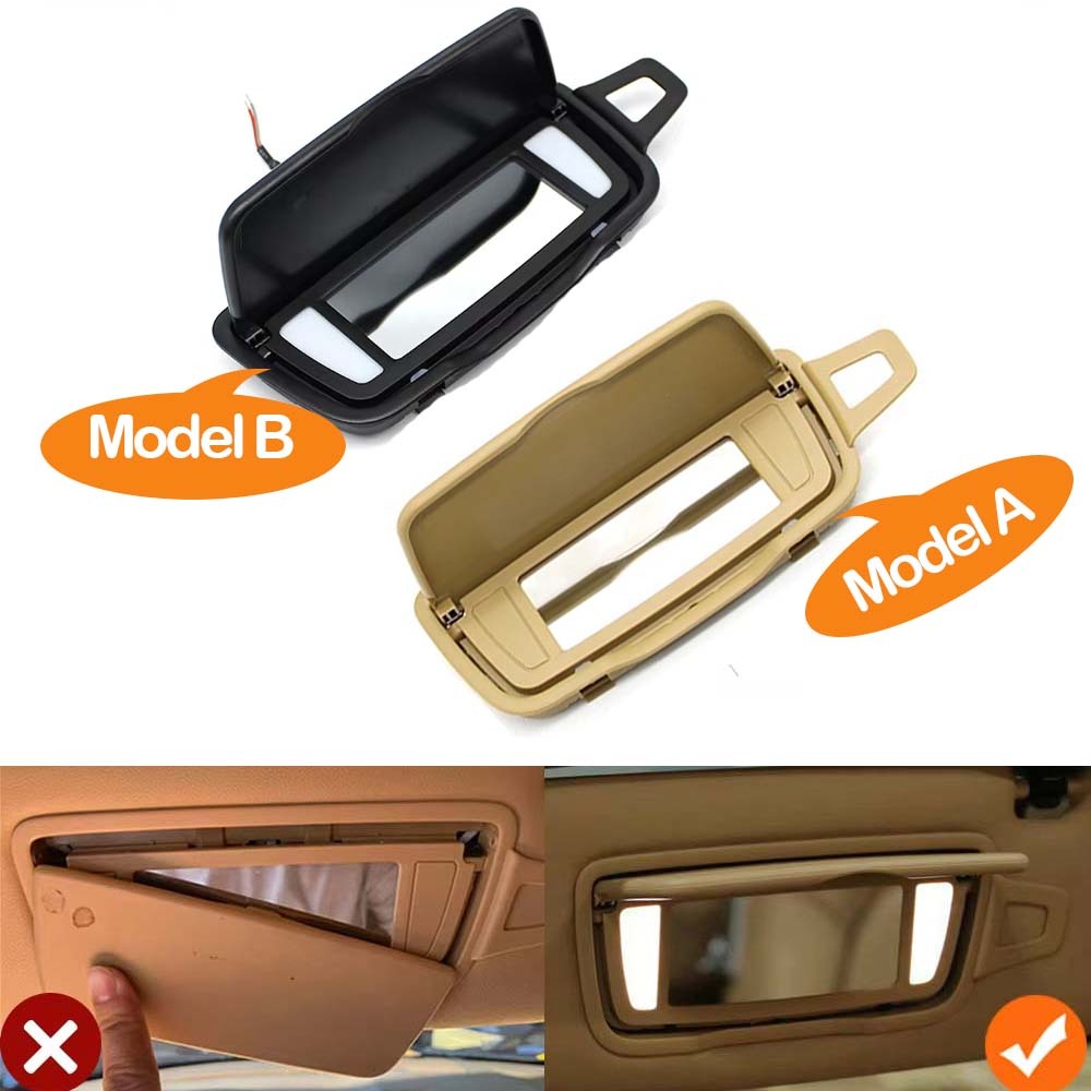1PC รถซ้ายขวาแต่งหน้า Vanity Sun Visor กระจกสําหรับ Porsche Boxster Cayman 981 802 Carrera 911 Traga GT3 991 1992