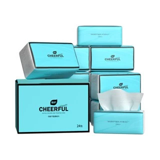 [ 24ห่อ ] Botare CHEERFUL BLUE GB/T 20808 ดีลักซ์ คอมฟอร์ท กระดาษทิชชู่ หนา 4 ชั้น 320 แผ่น