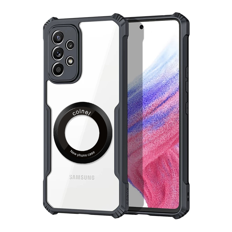 SAMSUNG โปร่งใสกันกระแทกแม่เหล็กกรณีSamsung Galaxy A73 A72 A52 A52S A32 A22 A71 A51 A31 A21S A50S A50 A30S 5GปลอกอะคริลิคSlimบางใสสี่มุมAnti Dropฝาครอบป้องกัน