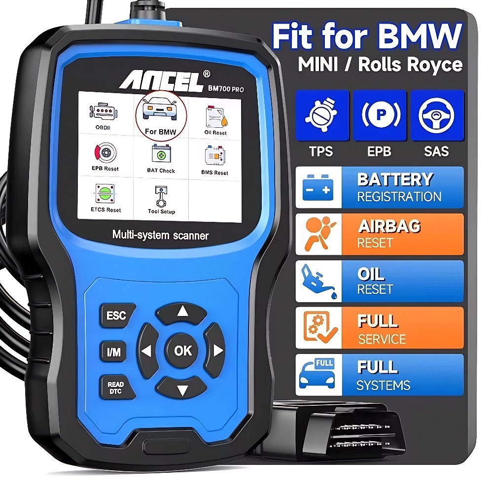 Ancel BM700 PRO obd scanner เครื่องมือวินิจฉัยรถยนต์ อ่านและลบโค้ดผิด สำหรับ BMW