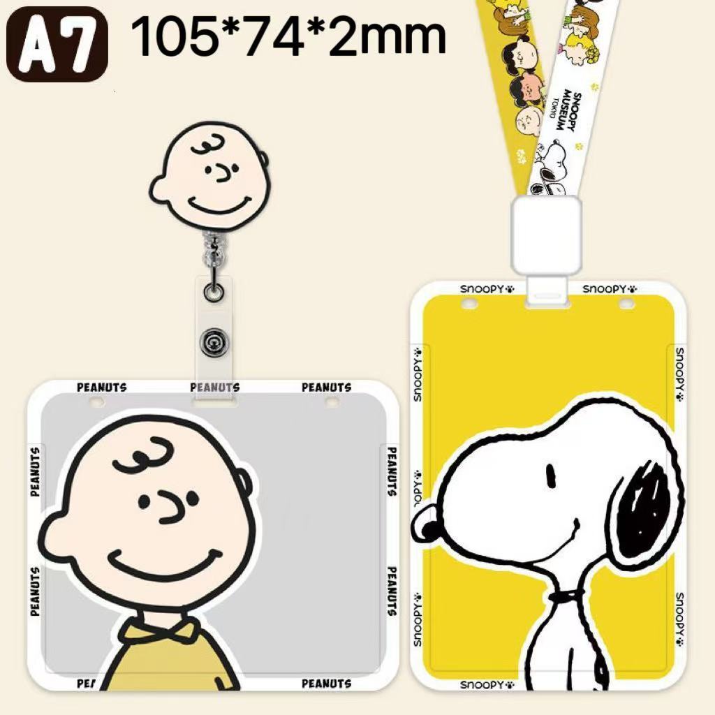 ((105 * 74 * 2 มม.) น่ารัก สนูปปี้ ก7 ทํางานใบอนุญาตผู้ถือบัตรขนาดใหญ่พนักงานทางการแพทย์บัตรป้ายบัตรเชือกเส้นเล็กพนักงานรายชื่อง่ายดึงหัวเข