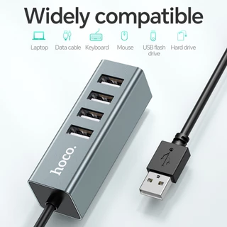 hoco. HB1 4USB Ports/Type-C อุปกรณ์ ตัวแปลง เพิ่มช่อง USB ใช้งานง่าย สินค้าของแท้100%