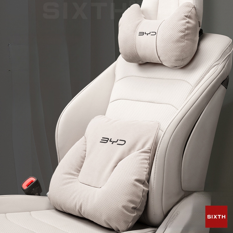 BYD พนักพิงศีรษะรถยนต ์พยุงเอวและหมอนรองคอ พนักพิงรถยนต์ หมอนรองคอรถเบาะรองหลังรถยนต์เพื่อสุขภาพ นุ่มสบาย ATTO3 Dolphin Seal U Sealion6/7 Song