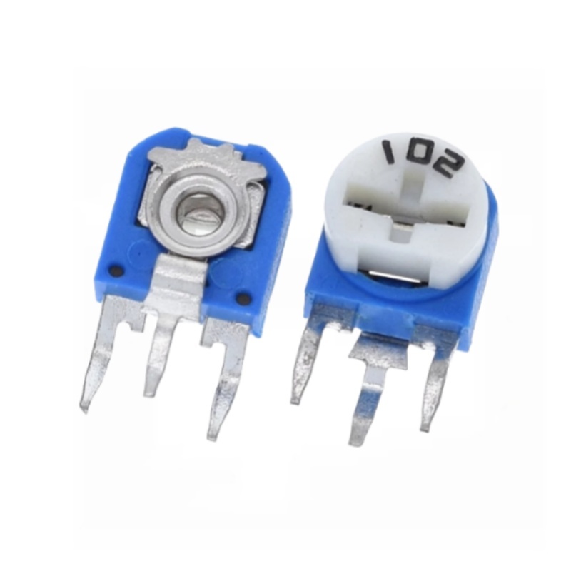 20PCS RM063 แนวตั้งสีฟ้าสีขาวปรับ Resistor 105 1M 2M 504 500K 304 300K 101 100R 201 200R 301 300R 50