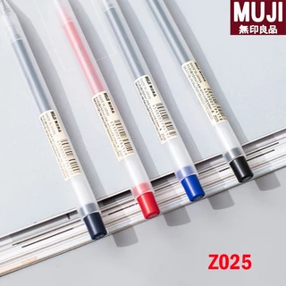 5 ชิ้นญี่ปุ่น MUJI Z025 ปากกาเจล 0.5 มม.หมึกเจลนุ่มแบบพับเก็บได้