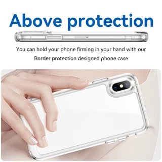 UFLAXE COMO - เคส Apple iPhone X / XS / XS Max / XR - เคสแข็งใสกันเหลืองกันกระแทก เคสโทรศัพท์บางเฉียบป้องกันรอยนิ้วมือ