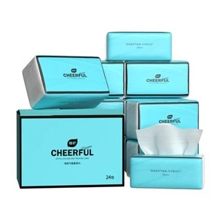 【72ห่อ】 Botare CHEERFUL BLUE GB/T 20808 ดีลักซ์ คอมฟอร์ท กระดาษทิชชู่ หนา 4 ชั้น 320 แผ่น thumbnail 5