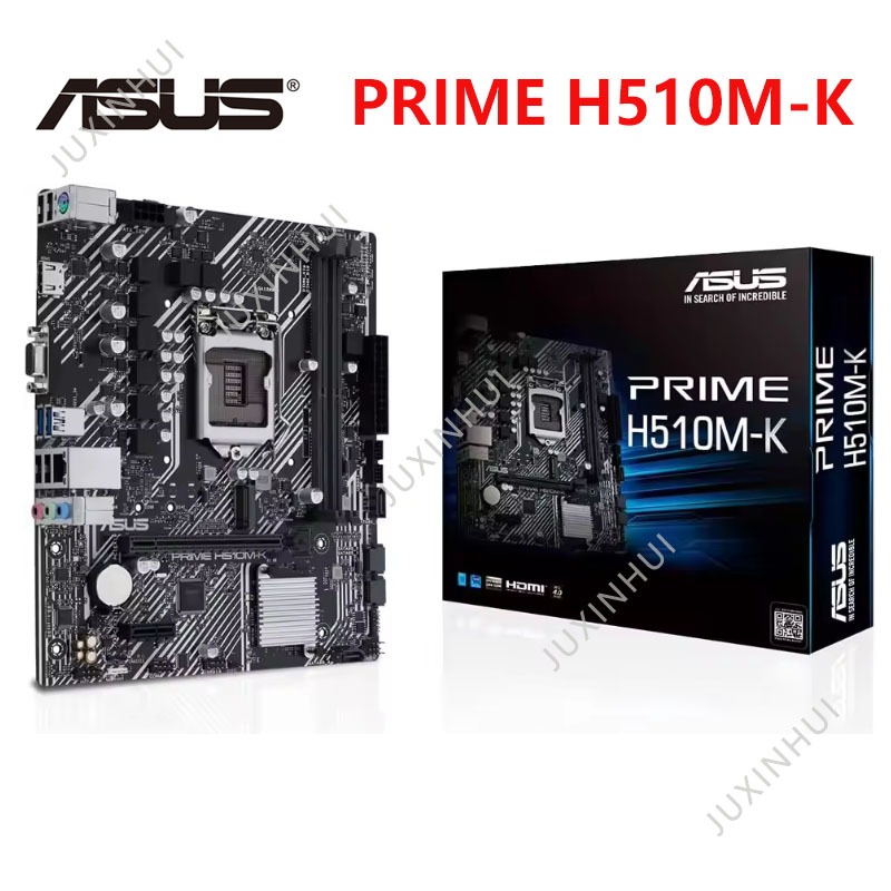 [ใหม่] ASUS PRIME H510M-K เมนบอร์ด 2DDR4 DIMM Intel H510 64GB LGA1200 เมนบอร์ดเดสก์ท็อป