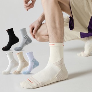 ถุงเท้ากีฬาบาสเก็ตบอลมืออาชีพสําหรับผู้ชายหลอดยาวทนต่อการสึก…