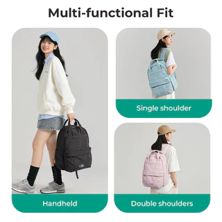 BAGSMAT Casual กระเป๋าเป้สะพายหลัง 14.3 นิ้วแล็ปท็อปกระเป๋าเป้สะพายหลัง Daypack SchoolBag College Bookbag ทํางานกลับแพ็คน่ารักคอมพิวเตอร์กันน้ํา
