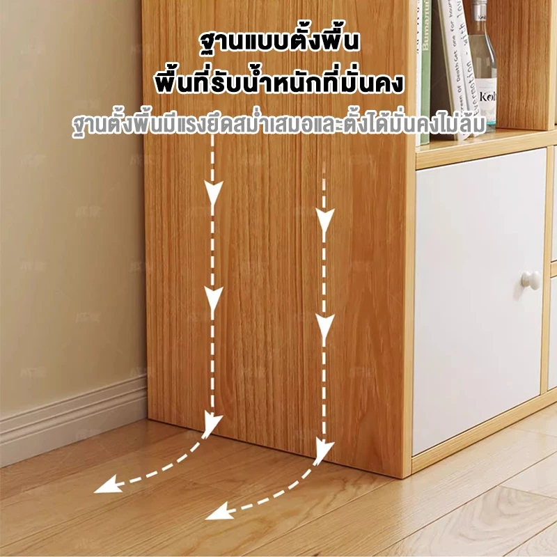 ชั้นวางหนังสือ สีไม้ชั้นวางอเนกประสงค์ชั้นวางของเล่นเปิดความจุขนาดใหญ่ DisplayBook ชั้นวางสีไม้ชั้นวางอเนกประสงค์ชั้นวางของเล่นเปิดความจุขนาดใหญ่แสดง - รูปที่ 5