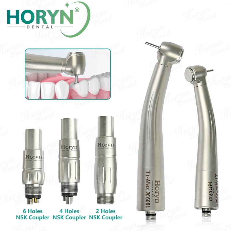 ทันตกรรม X600L ความเร็วสูงแบริ่งเซรามิค Handpiece Air Turbine มาตรฐาน Push ปุ่มหัวไฟเบอร์ออปติก
