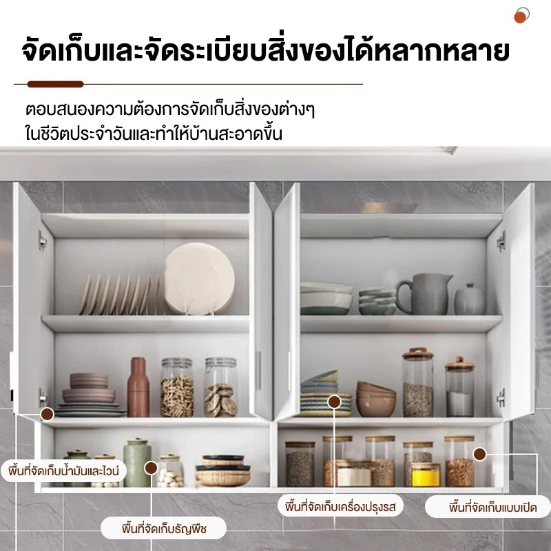 ตู้ติดผนังตู้ลอยตู้แขวนที่เรียบง่ายตู้ครัวตู้แขวนที่มั่นคงมากตู้เก็บของขนาดใหญ่ - รูปที่ 3