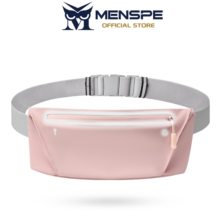 MENSPE แฟชั่นกีฬากลางแจ้งกระเป๋าคาดเอวกระเป๋าวิ่งจ๊อกกิ้งเข็มขัด Fanny Pack พร้อมแถบสะท้อนแสงสําหรับออกกําลังกายกีฬา