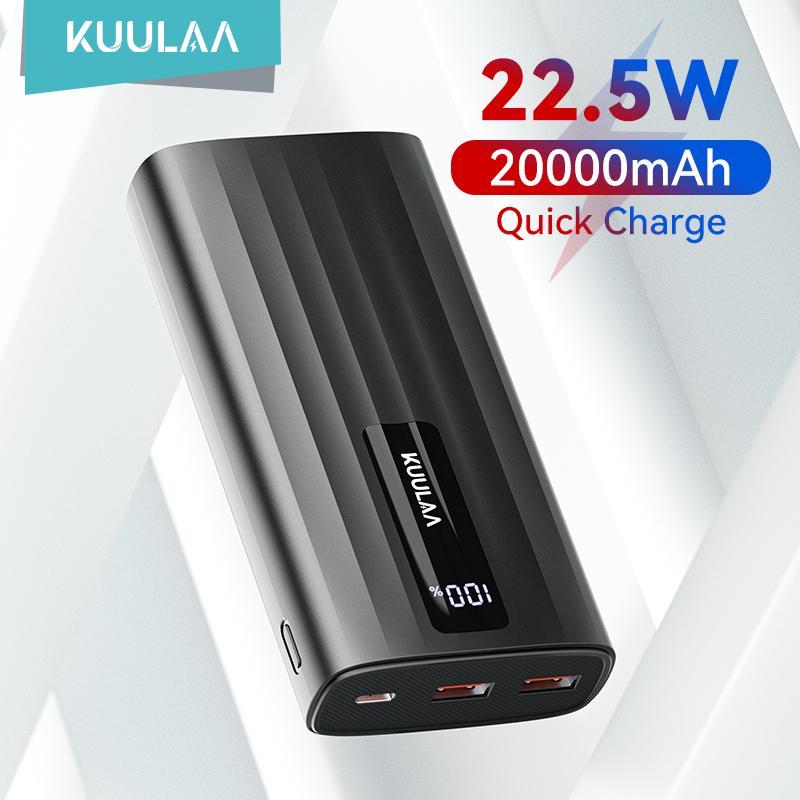 Kuulaa Power Bank 22.5W Fast Charging 10000mAh จริง 10000mAh Quick Charge แบบพกพา Powerbank สําหรับ 
