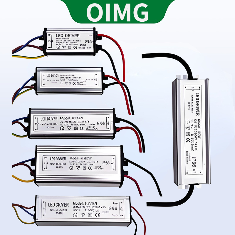 OIMG 10W 20W 30W 50W กันน้ํา High Power Supply LED Driver AC85-265V อินพุตอิเล็กทรอนิกส์ LED Driver 
