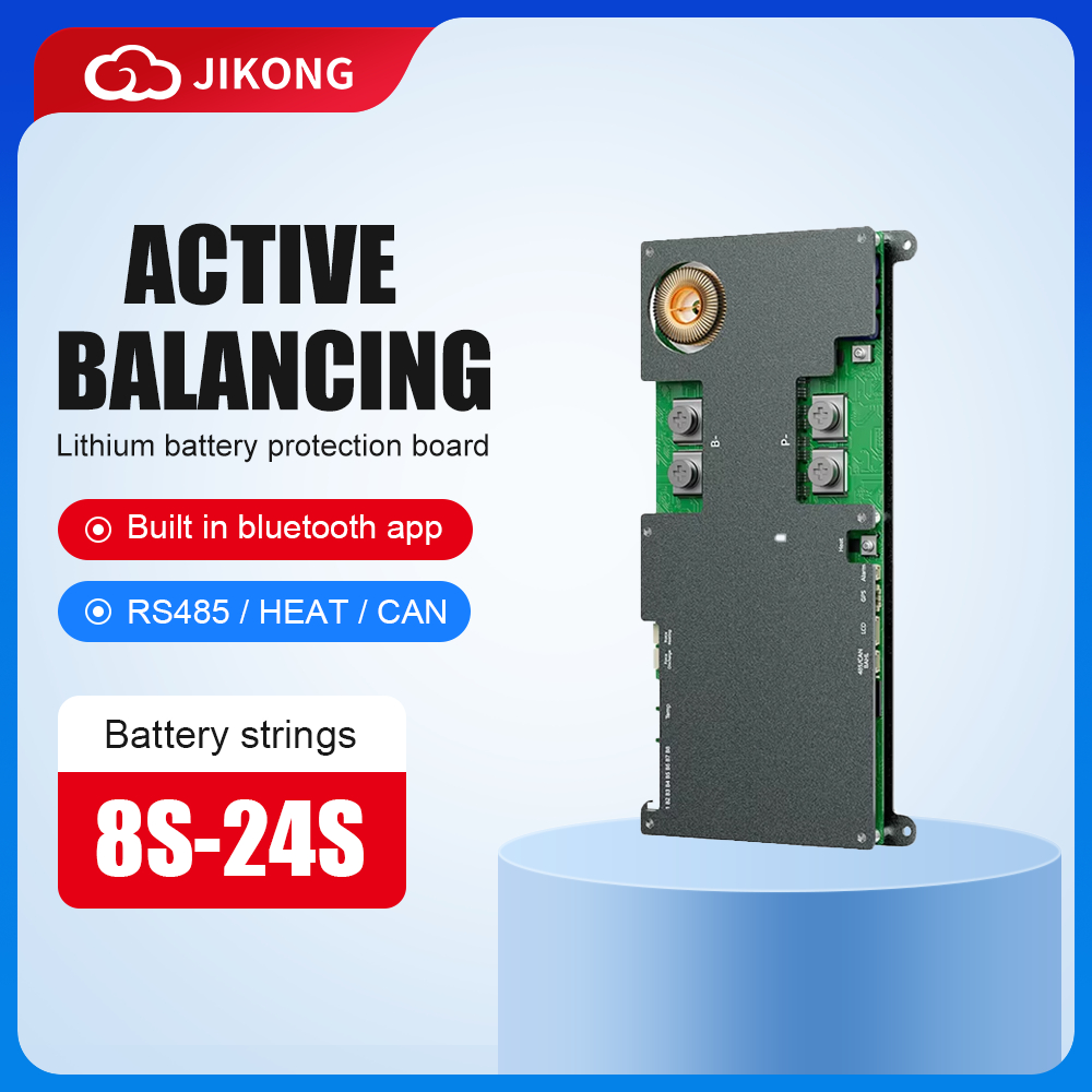 【JK BMS】QB2A8S20P สมาร์ท BMS RS485 BT KAN Warmte GPS Kracht op ontlading 3S-8S 2A Active balans BMS 