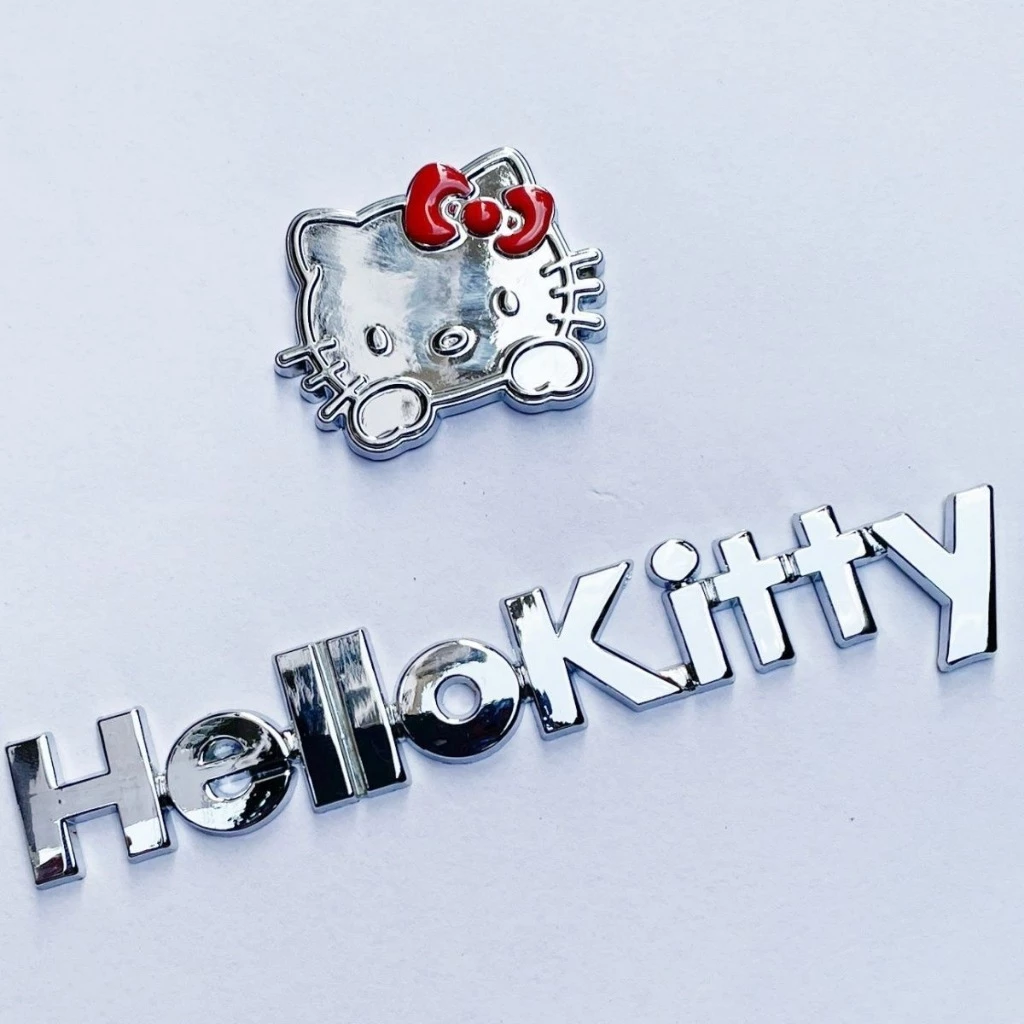 Sanrio 3D สติกเกอร์รถอะนิเมะ Hello Kitty การ์ตูน Auto Decor รอยขีดข่วน Decor Kawaii รถอุปกรณ์เสริมสติกเกอร์อัตโนมัติรถจักรยานยนต์ของขวัญ