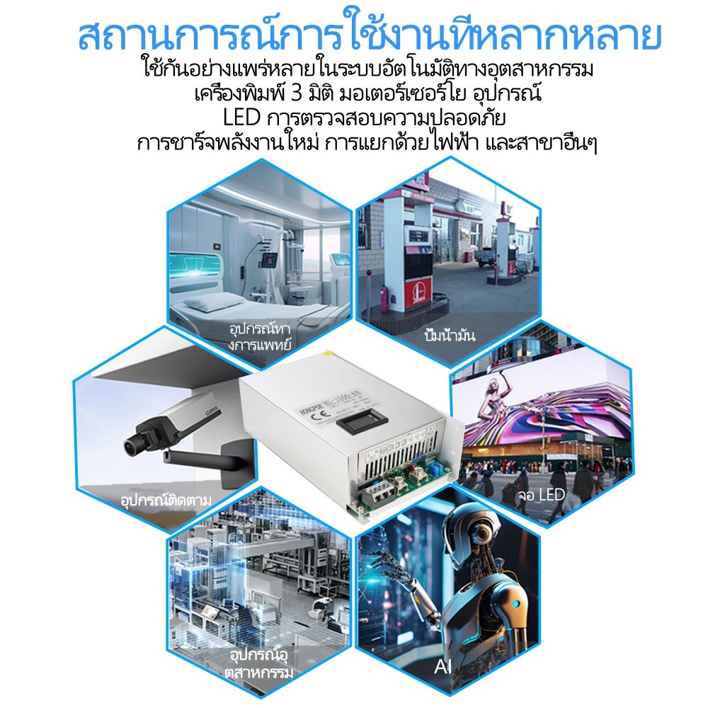 1500w 0-12V 15V 24V 36V 48V 60V 72V 85V 90V 110V 150V 200V 110/220V Ac To Dc Smps เครื่องตรวจสอบกำลังไฟฟ้า LED อุปกรณ์ไฟ LED หม้อแปลง ราคา ถูกที่สุด ดีลบีเคเค แกลเลอรีภาพที่ 6