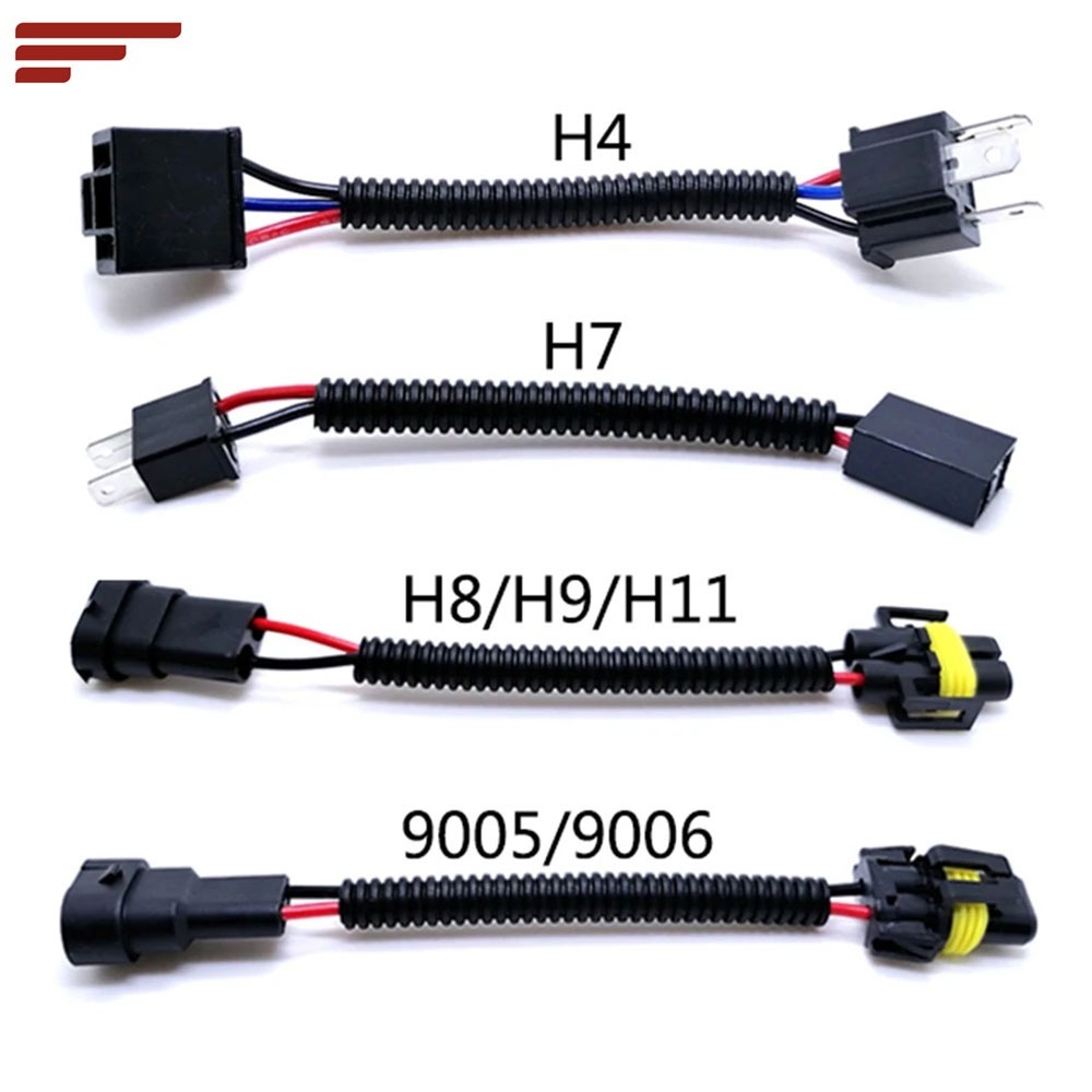 1pcs H7 H4 H11 H8 H9 9005 9006 ไฟหน้ารถผู้ถือหลอดไฟ Extension Auto Wire หมอกอะแดปเตอร์ซ็อกเก็ต Conne