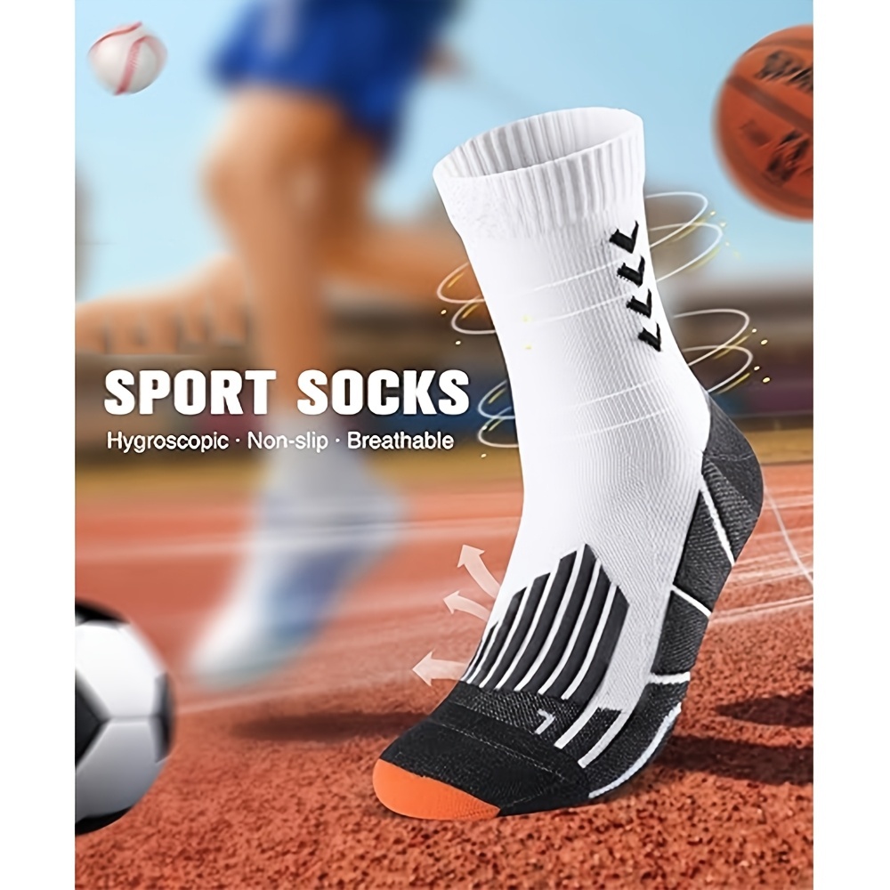 ถุงเท้าวิ่งมืออาชีพ ตัดลายด้านล่าง ผ้าขนหนู กันลื่น ดูดซับเหงื่อ - รูปที่ 5