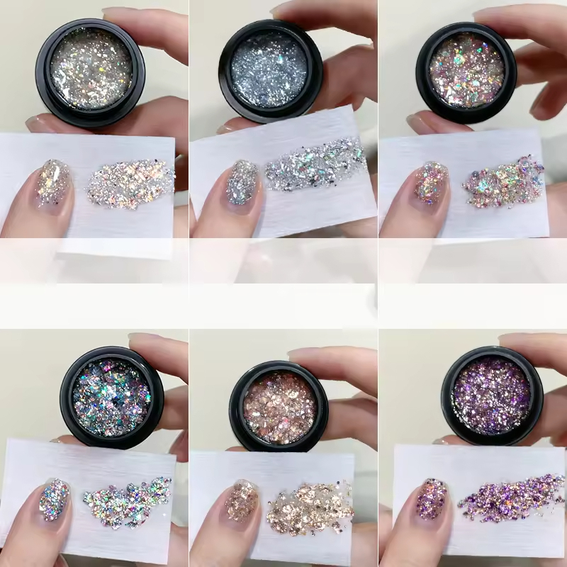 ANNIES ยาทาเล็บเลื่อม Starry Sky Nails Bright Nail Polish เลื่อมยาทาเล็บกาว 5ml