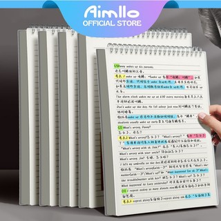 Steno Notebook A5/B5/A4 Vertical Type Flip Up Notebook Spiral spring notebook 80Pages
