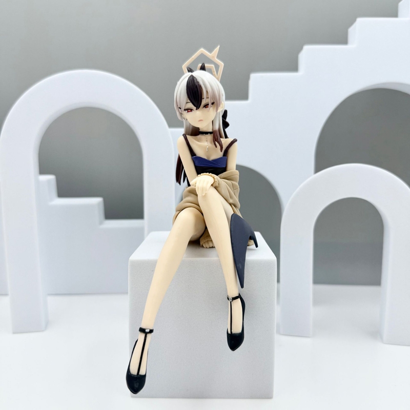 อะนิเมะตัวอักษร Blue Archive Onikata Kayoko ท่านั่งรถเดสก์ท็อปเครื่องประดับตกแต่งงานฝีมือขนาดเล็ก Figurines & Miniatures